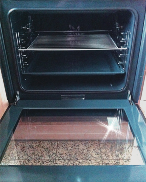 Oven after cleaning